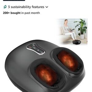 Black Foot Massager with Heat